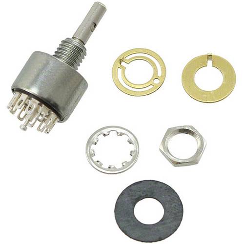 C & K Switches MG00L1NZQF Rotary Switch M Series Drehschalter 125 V/AC, 28 V/DC Schaltpositionen 12 IP67 1 St.