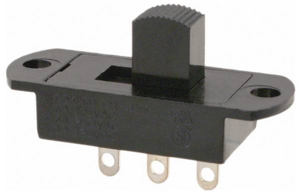 C & K Switches S112032SS03Q Slide Switch S Series Schiebeschalter 125 V/AC, 125 V/DC 6 A 1 x Ein/(Ein) 1 St. Bulk