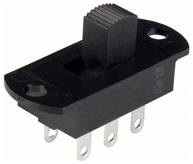 C & K Switches S202091SS03Q Slide Switch S Series Schiebeschalter 125 V/AC, 125 V/DC 6 A 2 x Ein/Ein 1 St. Bulk