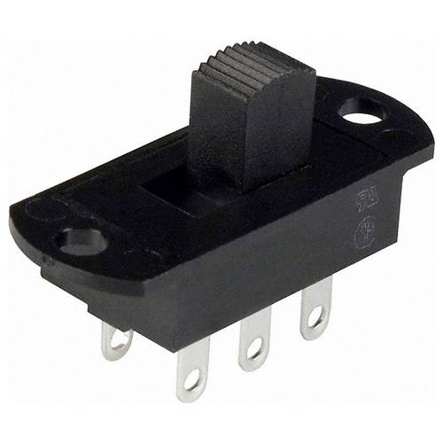 C & K Switches S202091SS03Q Slide Switch S Series Schiebeschalter 125 V/AC, 125 V/DC 6 A 2 x Ein/Ein 1 St. Bulk