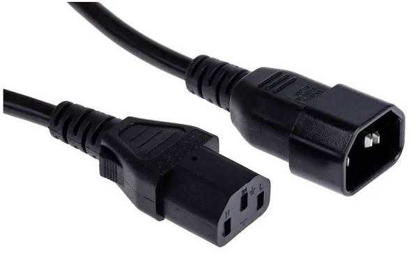 Cliff FCR72039 Strom Netzkabel  Schwarz 2 m