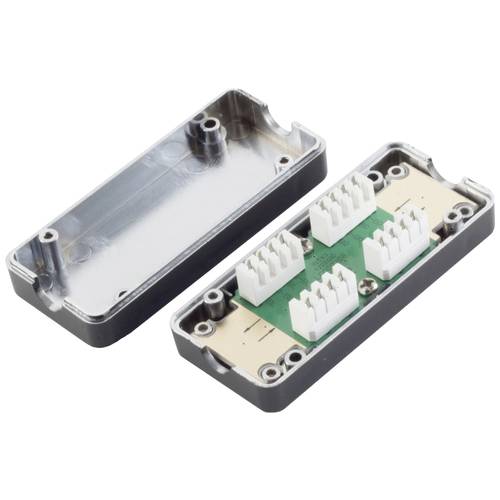 BKL Electronic 10121222 Cat. 6A LSA-Anschlussbox, Verbinder Schwarz Inhalt: 1 St.