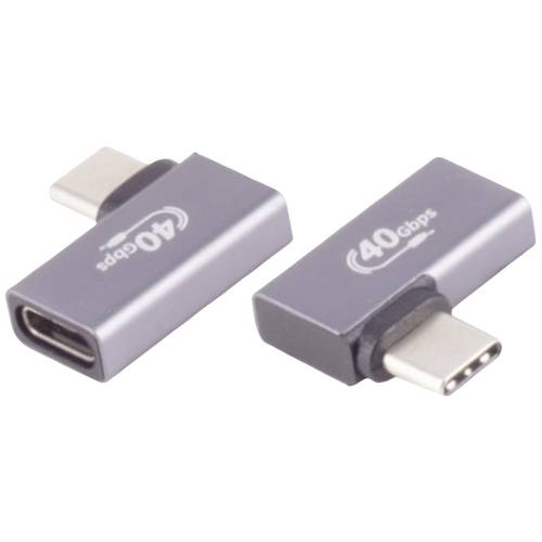 USB-C® Adapter, 4.0, 90° Winkel links/rechts, Pro Adapter, gewinkelt 10080135 BKL Electronic Inhalt: 1 St.