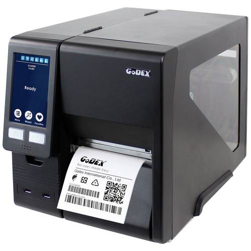 Godex GX4300i Etikettendrucker Thermodirekt, Thermotransfer 300 x 300 dpi Etikettenbreite (max.): 118 mm USB, RS-232, LA...