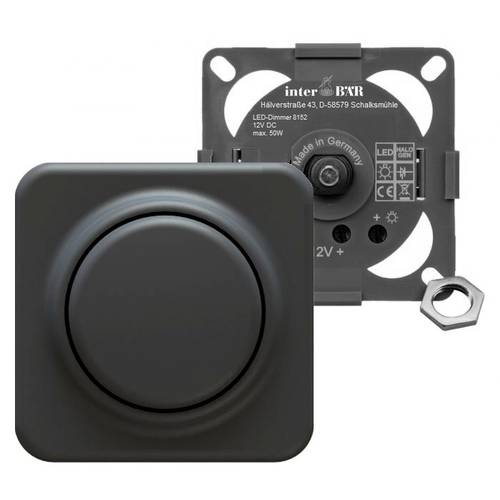 interBär 8152-004.01 Möbeleinbau-Dimmer Schwarz