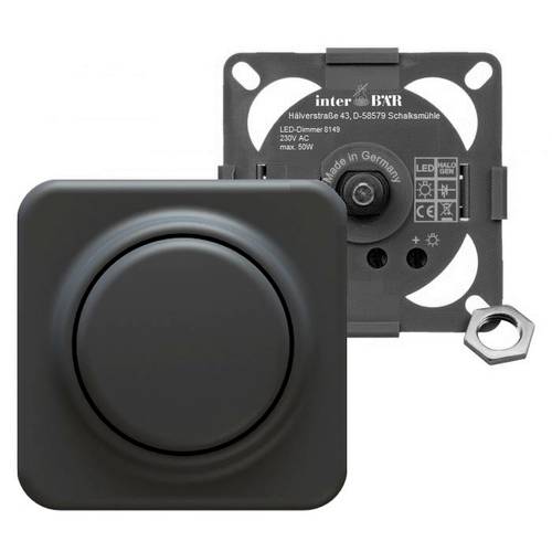 interBär 8149-004.01 Möbeleinbau-Dimmer Schwarz