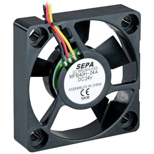 SEPA MFB40H24A-001 Axiallüfter 24 V/DC 11.28 m³/h (L x B x H) 40 x 40 x 10 mm