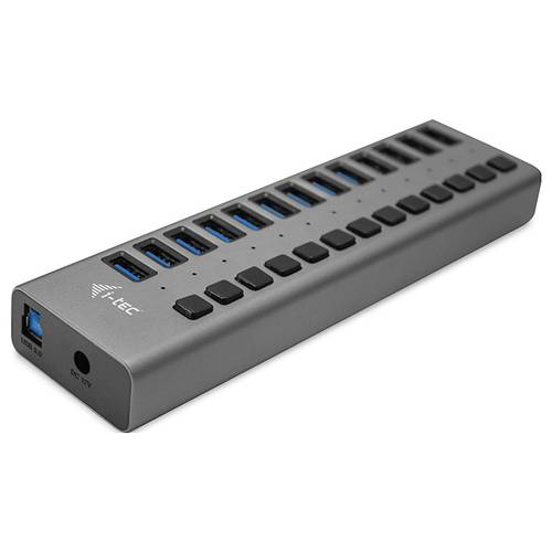 Thumbnail - i-tec I-TEC USB 3.0 Charging HUB 13 Port USB-Kombi-Hub Grau