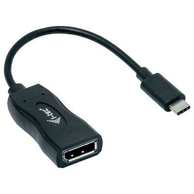 Ein schwarzes Adapterkabel mit USB-C-Stecker an einem Ende und einem HDMI-Anschluss am anderen Ende. Verwendet zur Videoübertragung.