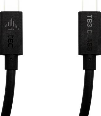 i-tec USB-C® Kabel  Thunderbolt™ 3 USB-C® Stecker 1.50 m Schwarz  TB3CBL150CM