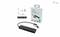 Ein USB/AUSB-C Hub mit Kabel, Verpackung und Anleitung. Design von i-tec, geeignet für 1000 Mbps Ethernet-Verbindungen.
