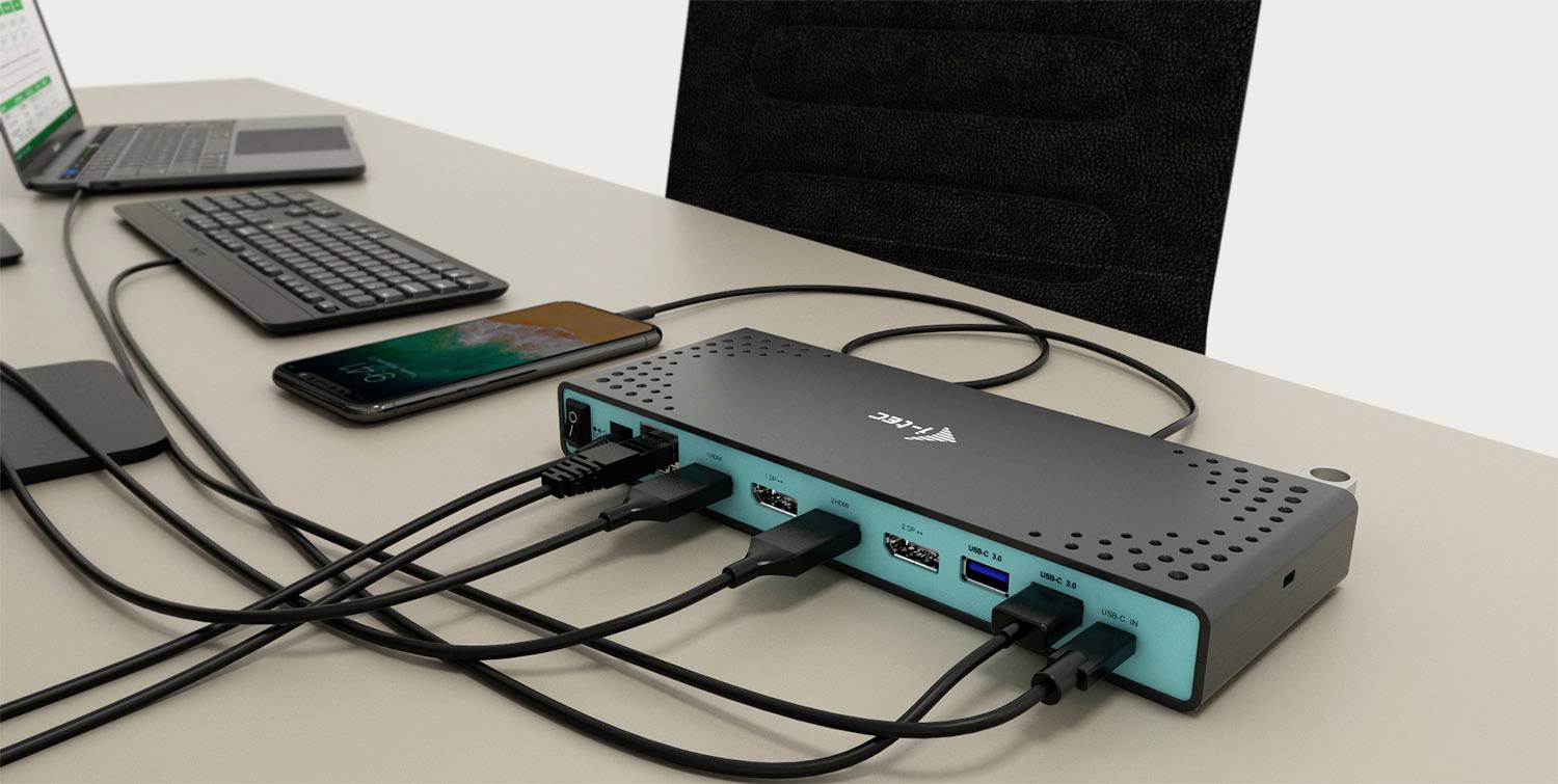 i-Tec USB 3.0 / USB-C Dual Display Docking Station + Power Delivery-6