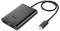 Ein schwarzer Adapter mit zwei HDMI-Anschlüssen und einem USB-C-Kabel. Markenname 'i-tec' auf der Oberseite des Geräts.