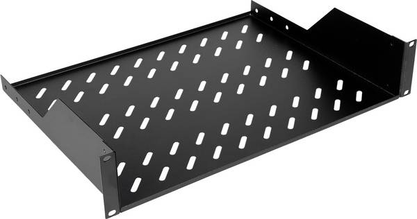 ROLINE 19-Zoll Fachboden 2 HE 350 T, 25kg Tragkraft schwarz