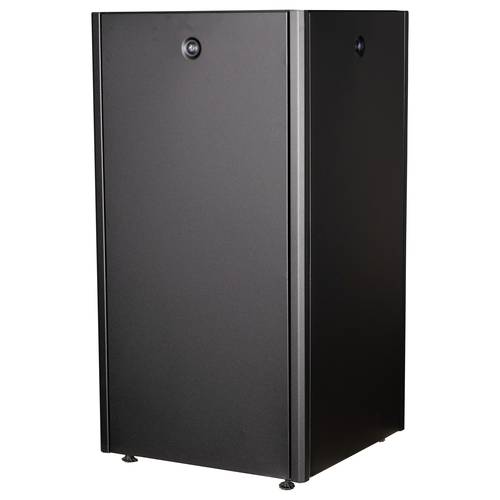 ROLINE 19-Zoll Netzwerkschrank Basic 22 HE, 600x600 BxT Glastür schwarz