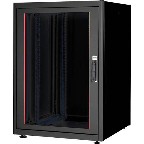 Thumbnail - ROLINE 19-Zoll Netzwerkschrank Basic 22 HE, 800x800 BxT Glastür schwarz