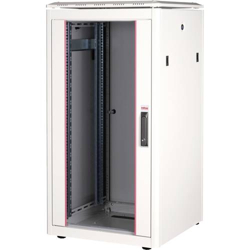 ROLINE 19-Zoll Netzwerkschrank Pro 22 HE, 600x600 BxT Glastür grau