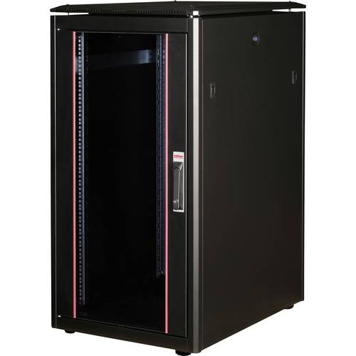 ROLINE 19-Zoll Netzwerkschrank Pro 22 HE, 600x800 BxT Glastür schwarz