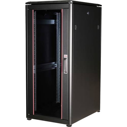ROLINE 19-Zoll Netzwerkschrank Pro 26 HE, 600x800 BxT Glastür schwarz