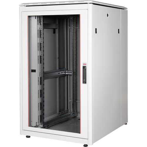 Thumbnail - ROLINE 19-Zoll Netzwerkschrank Pro 26 HE, 800x1000 BxT Glastür grau