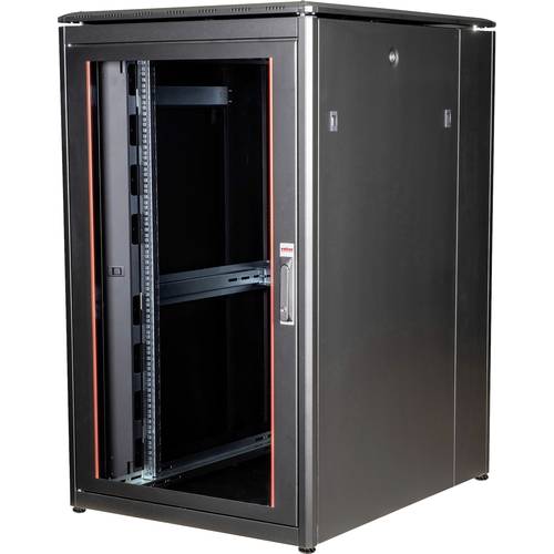Thumbnail - ROLINE 19-Zoll Netzwerkschrank Pro 26 HE, 800x1000 BxT Glastür schwarz
