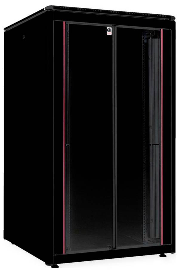 ROLINE 19-Zoll Netzwerkschrank Pro 26 HE, 800x800 BxT Glastür schwarz