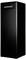 Ein schwarzes Server-Rack-Gehäuse, freistehend.