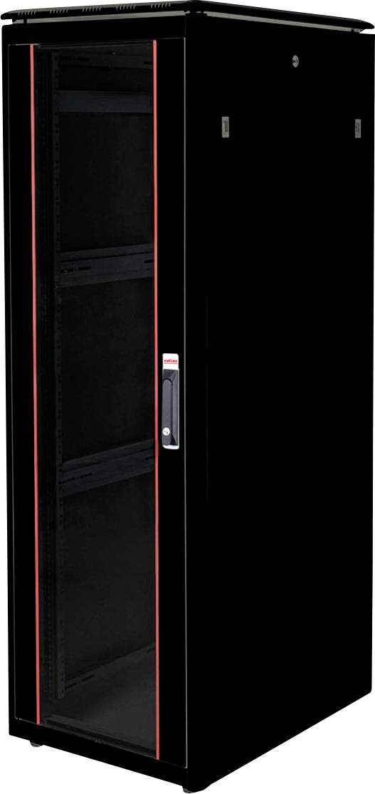 ROLINE 19-Zoll Netzwerkschrank Pro 36 HE, 600x800 BxT Glastür schwarz-0