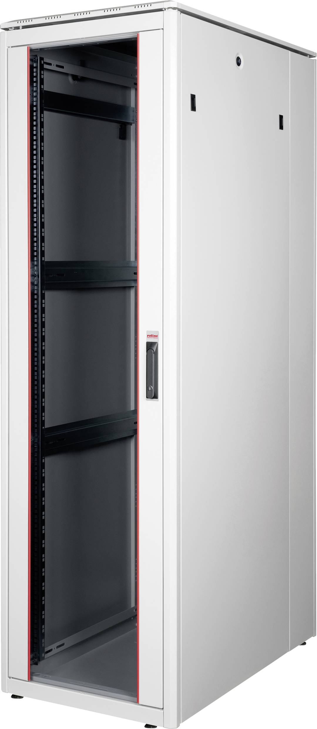 ROLINE 19-Zoll Netzwerkschrank Pro 42 HE, 600x1000 BxT Glastür grau