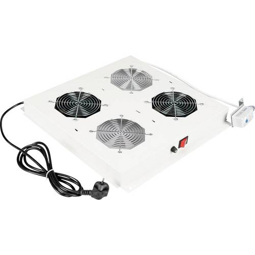 Thumbnail - ROLINE 19-Zoll Dachlüftereinheit 2 Lüfter, Thermostat , grau