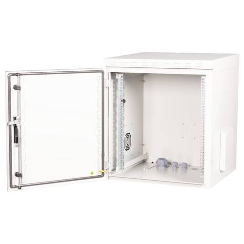 ROLINE 19-Zoll Wandgehäuse Pro 12 HE, 600x600 BxT IP55 outdoor grau