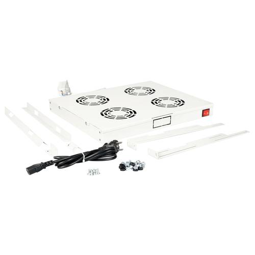 Thumbnail - ROLINE 19-Zoll Lüftereinheit 4 Lüfter, Thermostat grau