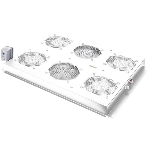 Thumbnail - ROLINE 19-Zoll Dachlüftereinheit 4 Lüfter, Thermostat für Serverschrank grau