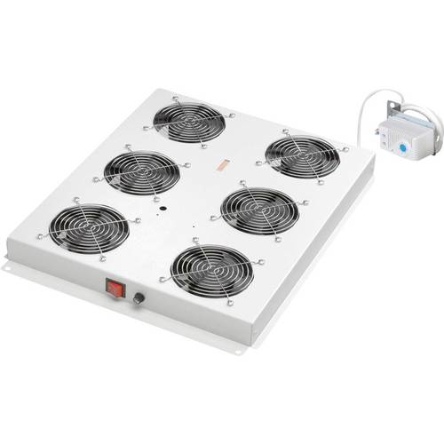 Thumbnail - ROLINE 19-Zoll Dachlüftereinheit 6 Lüfter, Thermostat für Serverschrank grau