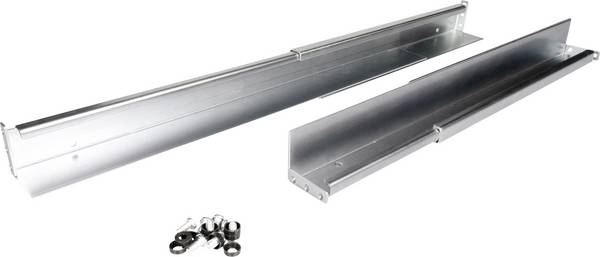 ROLINE Gleitschienen Set tiefenvariabel, 500 bis 750mm inkl Befestigungsmaterial