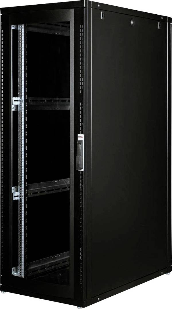 ROLINE 19-Zoll Serverschrank Pro 36 HE, 600x1000 BxT schwarz Plexiglas