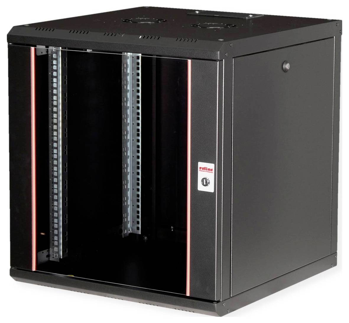 ROLINE 19-Zoll Wandgehäuse Pro 12 HE, 600x600 BxT schwarz-0
