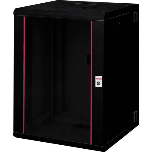 ROLINE 19-Zoll Wandgehäuse Pro 16 HE, 600x600 BxT zweiteilig schwenkbar schwarz