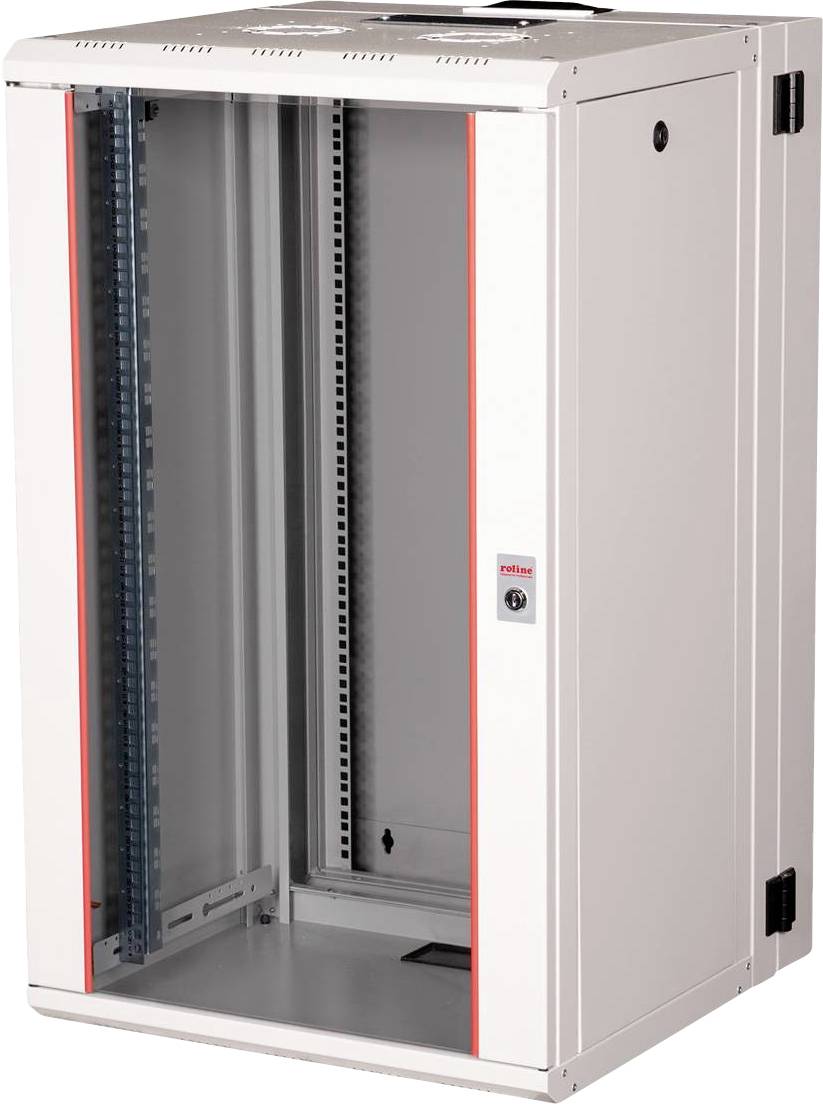 ROLINE 19-Zoll Wandgehäuse Pro 20 HE, 600x600 BxT zweiteilig schwenkbar grau