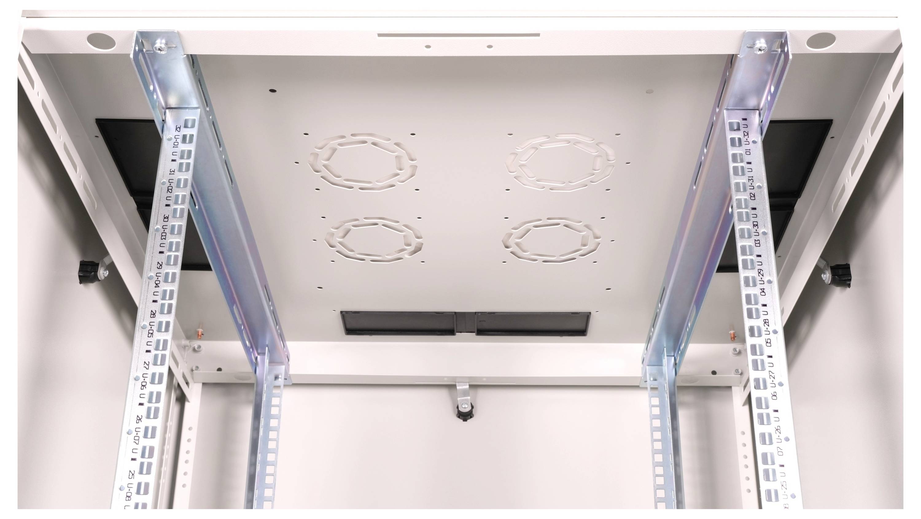 ROLINE 19-inch netwerkkast Basic 32 U, 800x800 BxD Glazen deur grijs