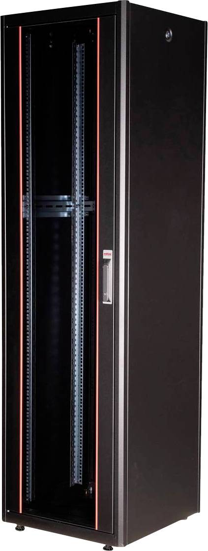 Thumbnail - ROLINE 19-Zoll Netzwerkschrank Basic 42 HE, 600x600 BxT Glastür schwarz