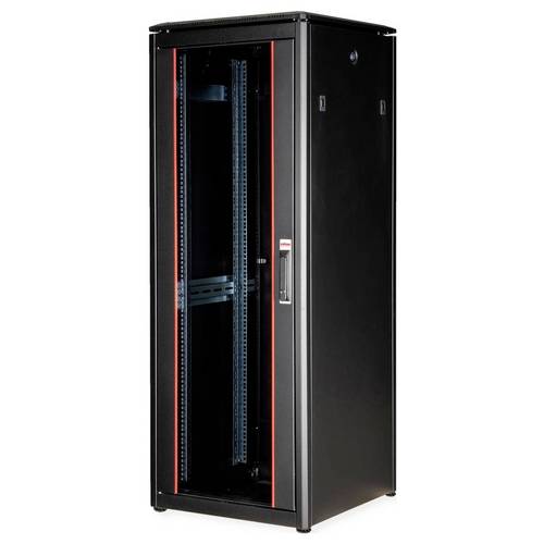ROLINE 19-Zoll Netzwerkschrank Pro 32 HE, 600x600 BxT Glastür schwarz