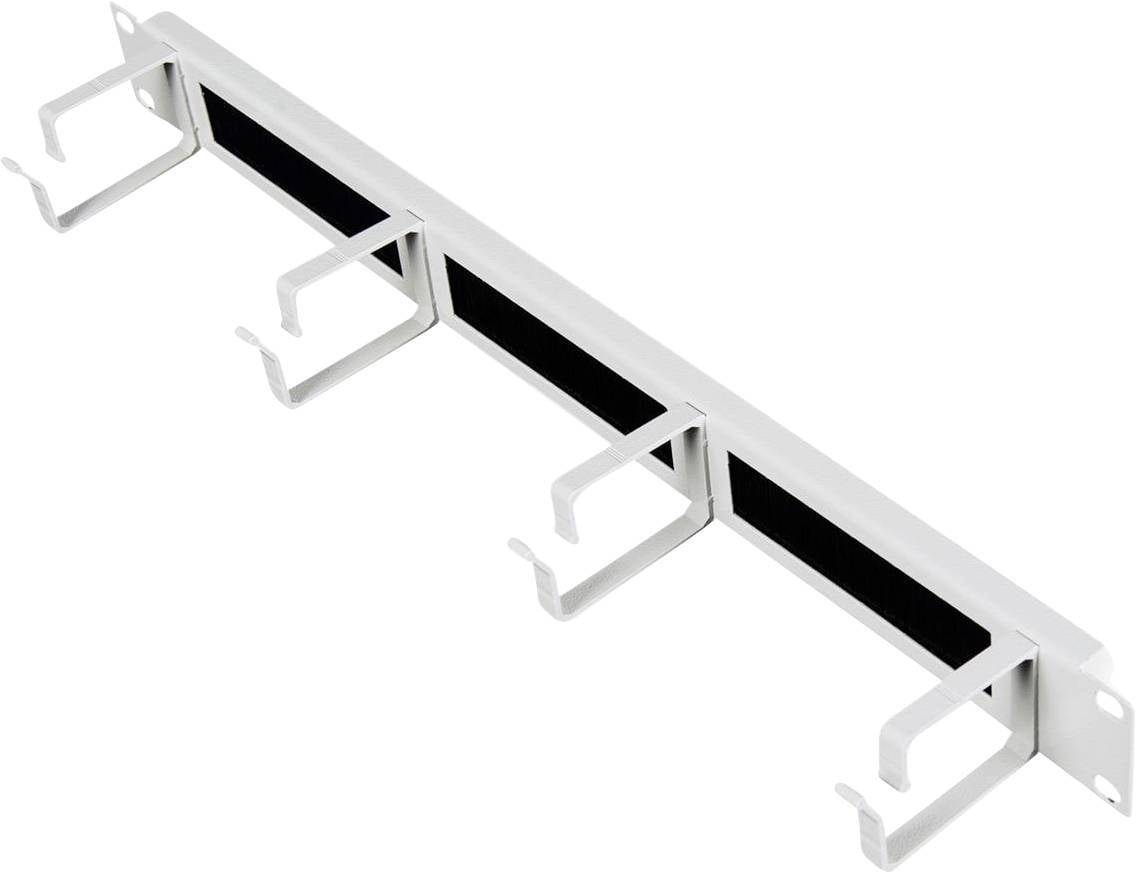 ROLINE 19-Zoll Rangierpanel 1 HE, mit Bürstenleiste 44x60mm grau