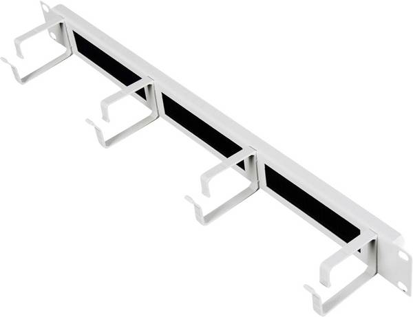 ROLINE 19-Zoll Rangierpanel 1 HE, mit Bürstenleiste 44x60mm grau