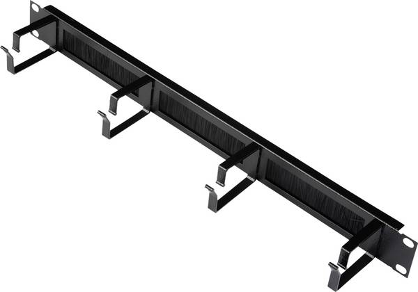ROLINE 19-Zoll Rangierpanel 1 HE, mit Bürstenleiste 44x60mm schwarz