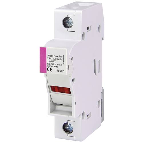 ETI Elektrotechnik 002540211 EFH 10 DC 1p LED Sicherungshalter Passend für (Sicherungen) Feinsicherung 10.3 x 38 mm 25 A...