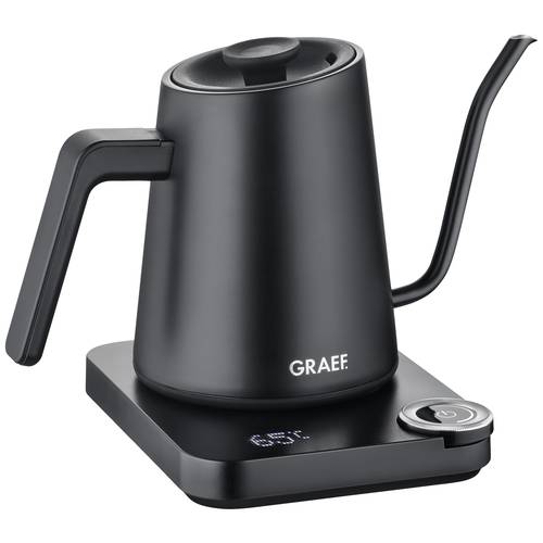 Graef GK502EU Wasserkocher Überhitzungsschutz Schwarz (matt) Fassungsvermögen: 0.9 l