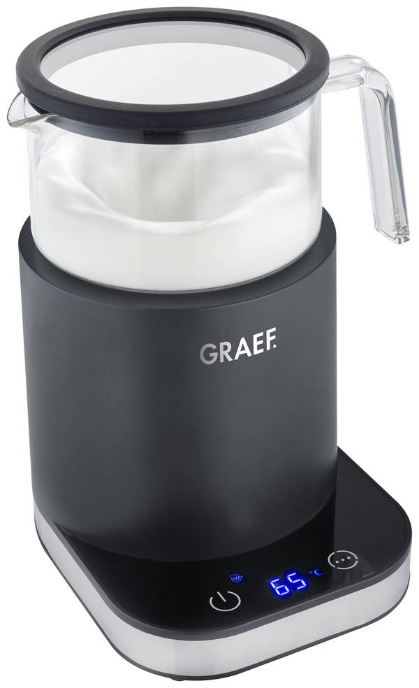 GRAEF - MS902 Glas-Milchaufschäumer schwarz matt