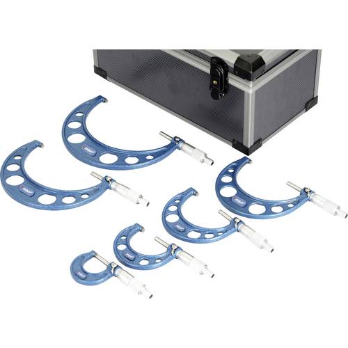 Thumbnail - Dasqua 4111-8215 Bügelmessschrauben-Set mit Kontrollmaß 0 - 150 mm DIN 863