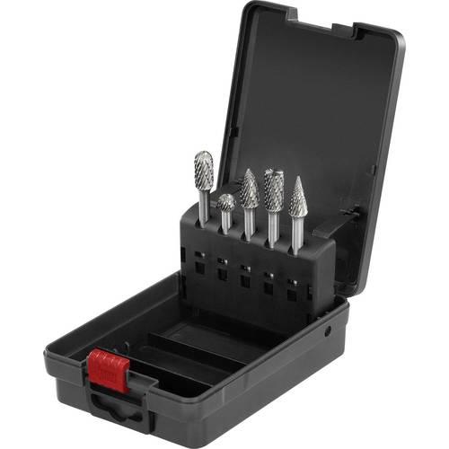 TOOLCRAFT TO-9913158 Frässtift Produktabmessung, Ø 10 mm Schaftdurchmesser 6 mm 5teilig